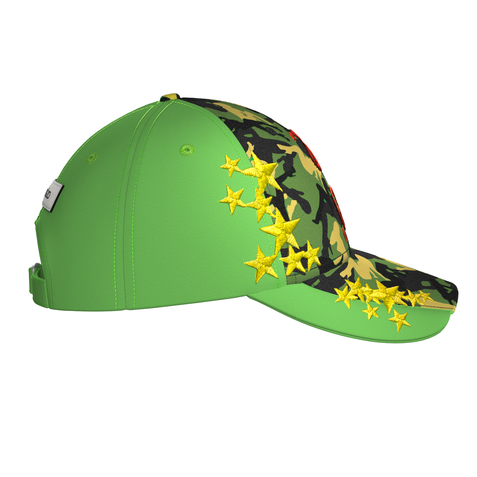 Rasta Stargirl Camo Cap