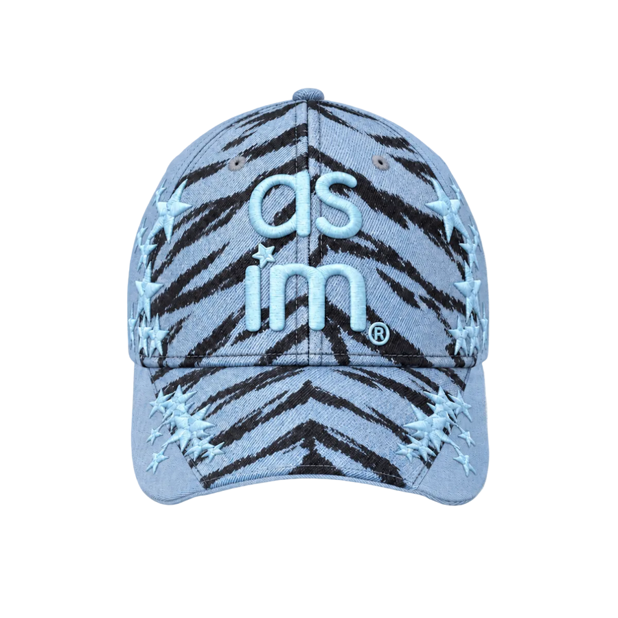 Zebra Stargirl Denim Cap